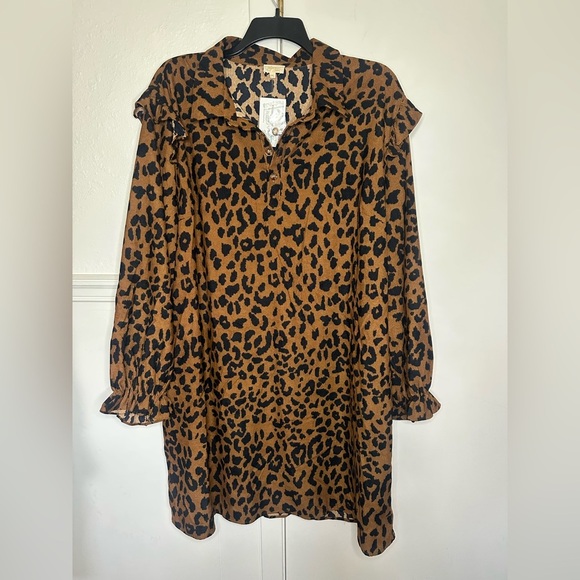 Chloe Layerz Leopard Dress size 3X new with tag - Picture 2 of 11